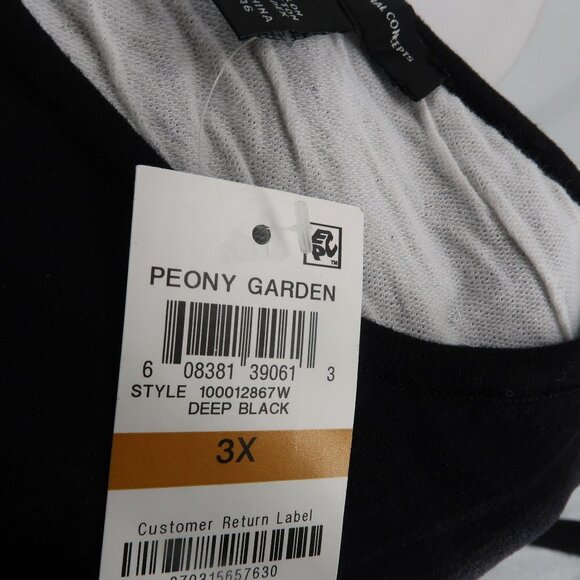 INC International Concepts Black White Long Sleeve Sweater Style Tunic 3XL NWT - Picture 4 of 11